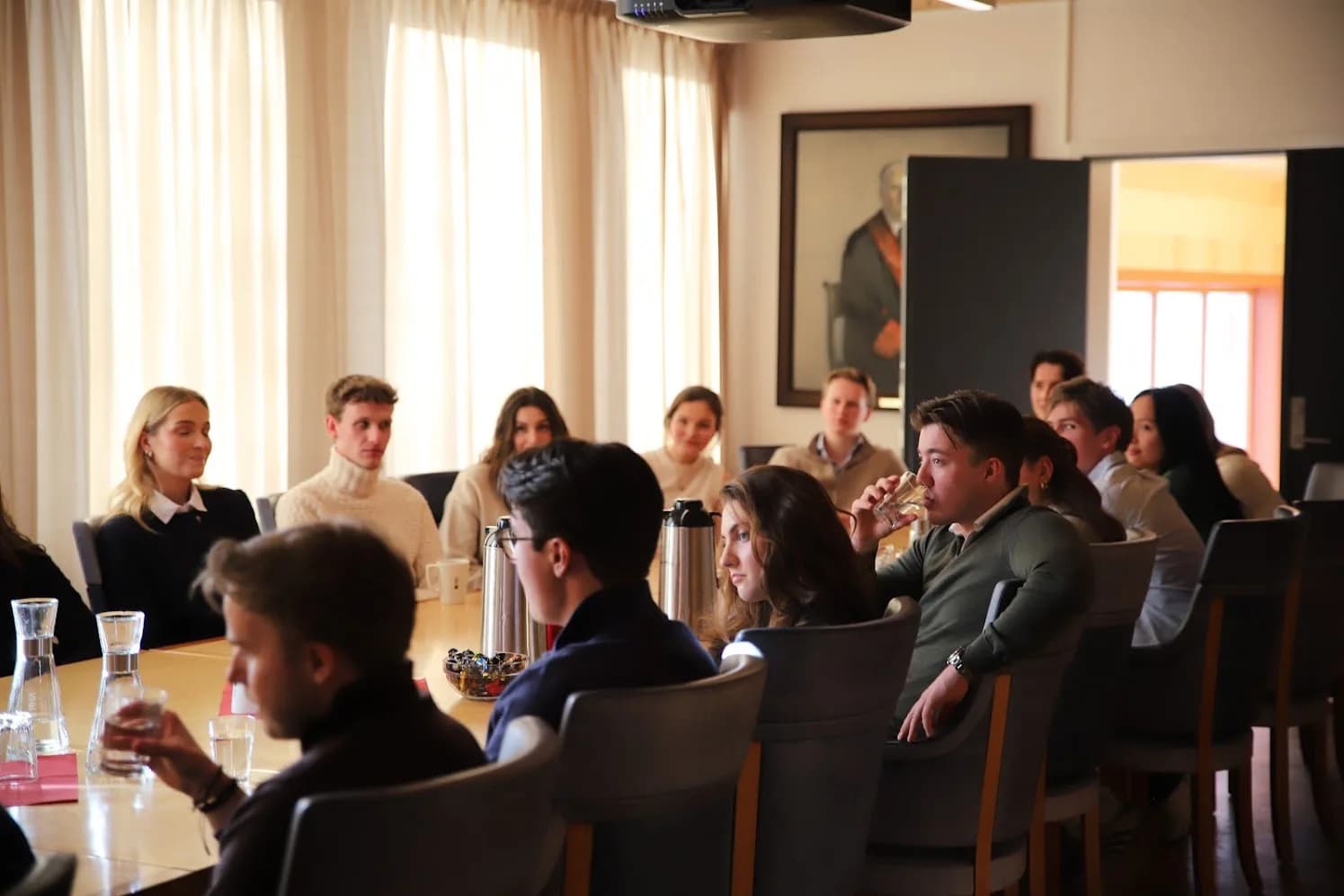 Prospects around the table at a workshop