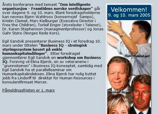 2005: Den intelligente organisasjon